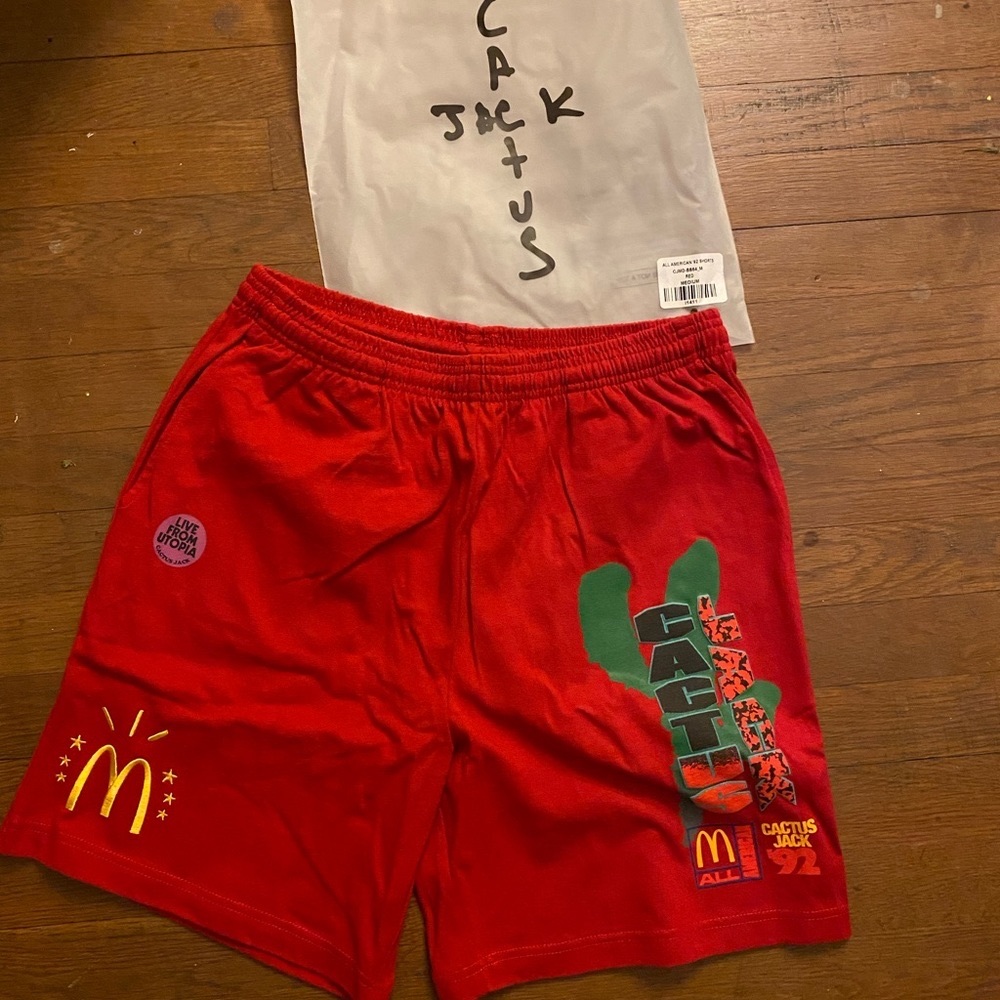 Brand new Cactus jack Shorts in RED